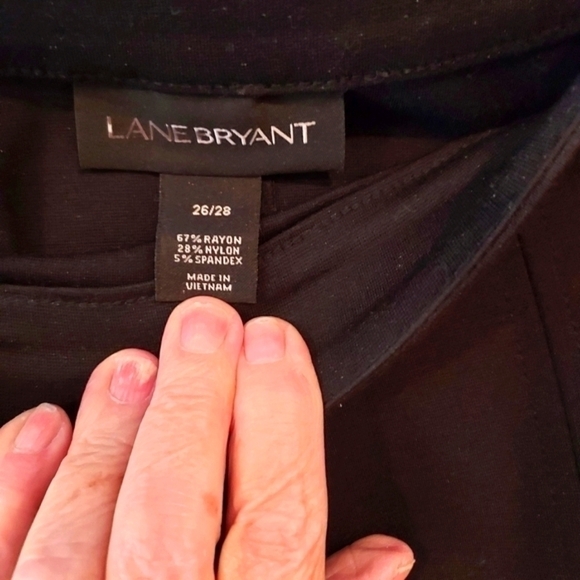 LANE BRYANT Modest Pullover Black A-LINE MIDI skirt sz 26 28 - Picture 5 of 9